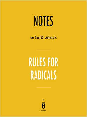 cover image of Notes on Saul D. Alinsky's Rules for Radicals by Instaread